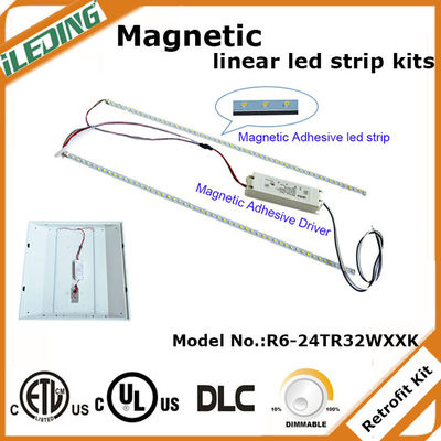 Économie d'énergie Dimming LED magnétique 5CCT 3P sélectionnable Installation rapide Kit de réaménagement linéaire