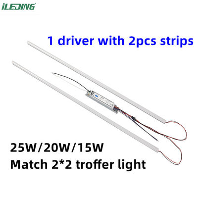 145lm/w Économie d'énergie Dimming LED Magnétique Linear Kit de remise à niveau avec batterie de secours Kit de remise à niveau