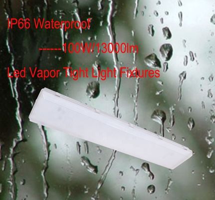 100W 3500K 4FT LED Vapor Tight High Bay IP67 avec diffuseur en polycarbonate transparent