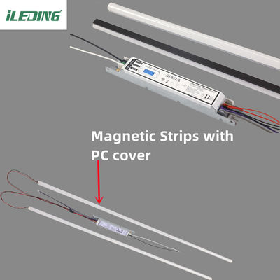 Kit de réaménagement linéaire magnétique LED durable avec 50000 heures de travail et flux lumineux 5075lm