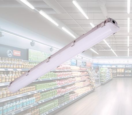 140LM Tri-proof Light pour les commerciaux 4ft LED Tube Light Vapor Résistance étroite et durable