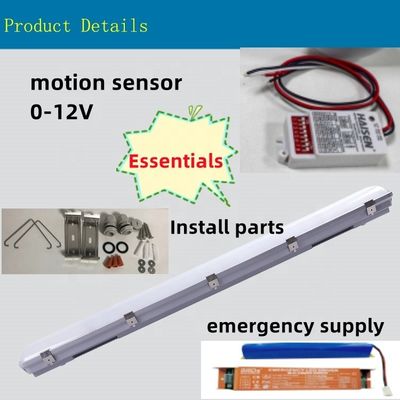 Garage 155W 4FT résistant à l'eau industrie LED vapeur haute baie étroite avec 50000 heures de travail