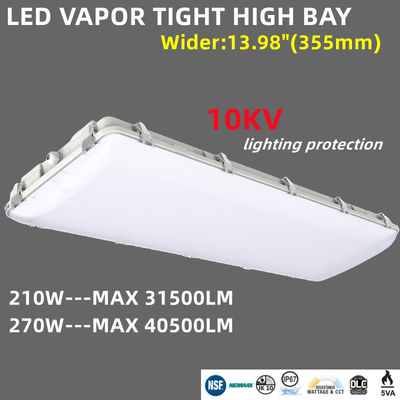 Contrôle du capteur 200W LED Vapor Tight High Bay Utilisation commerciale pour entrepôt IK10 IP67 étanche