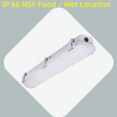 80 Ra LED étanche à la vapeur 2ft 3CCT étanche à la vapeur LED sélectionnable IP66 pour l'éclairage liable