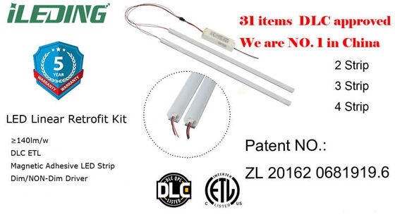 Installation rapide Kit de réaménagement linéaire Économie d'énergie Dimming LED lumière magnétique avec 5-