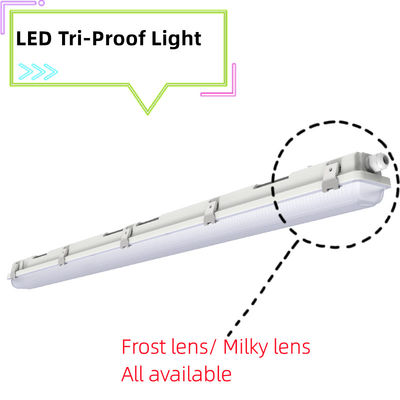 50000 heures de travail Temps d'ouverture à l'humidité 4FT 5FT LED Vapor Tight Garage Light Fixture pour le stockage