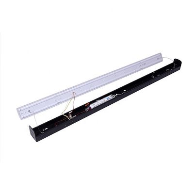 130lm/w CRI 80 3CCT LED sélectionnable Batten Light Finition noire pour l'éclairage de bureau intérieur