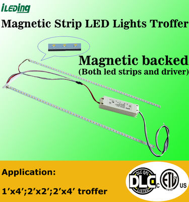 120-277V / 120-347V LED Troffer Rétrofit 3CCT 3Power sélectionnable Magnétique