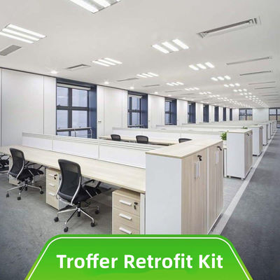DLC 140Lm/W Magnétique LED Light Troffer Linear retrofit Kit pour le marché américain Ajustez 5CCT
