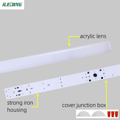 Contrôle du capteur 2FT 4FT 8FT Led Linear Batten Light 35w 46w 65w Boutique luminaire 120-347V