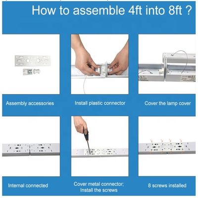 LED 34W 4FT Batten Light Mont Light IP65 Lampes linéaires de supermarché