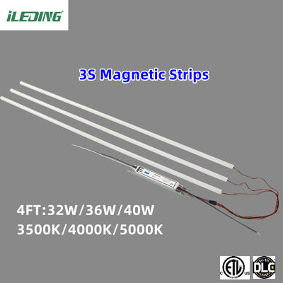 85 CRI Magnétique 4FT LED Kit de réaménagement linéaire pour les bureaux commerciaux