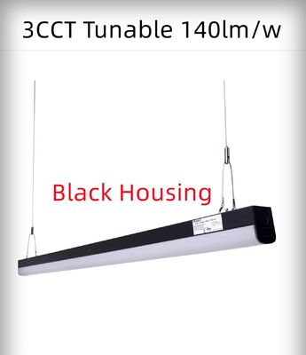 Éclairage de bureau intérieur 120-277V 90W 2FT 4FT 8FT LED linéaire avec 3CCT réglable