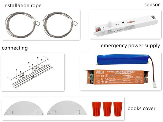 3500K 4000K 5000K Surface de bureau montée 34W 4FT LED Batten luminaire SMD2835