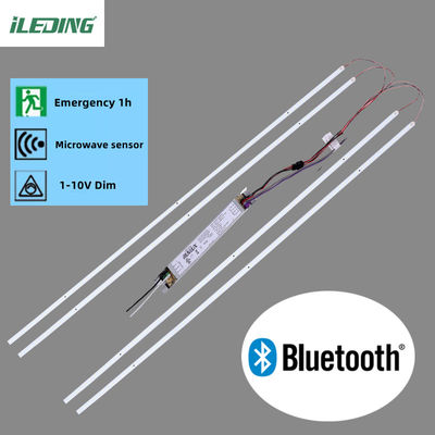 Matériau PC 46W 1-10v Dimming LED Magnétique Light Linear Retrofit Kits Pour Troffer