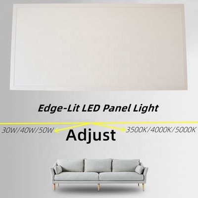 Éclairage de bureau par capteur de mouvement 2x4 Edge-Lit 1200x600 Plate écran à LED dimmable Lumière carrée 30W/40W/50W