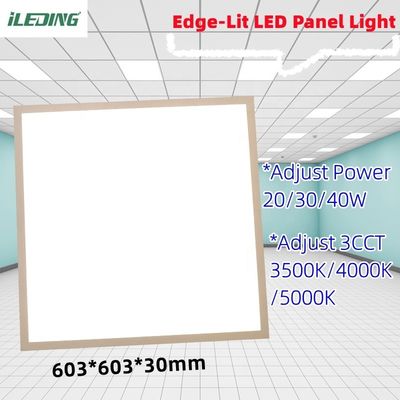 5- Ajustez 3 CCT 20W 30W 40W LED bord éclairé Surface monture fixation plafond dimmable plafond plat LED panneau de lumière