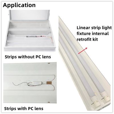 Lumière rétroéclairante à LED IP44 Kit rétroéclairage linéaire magnétique Troffer 2*4 5000K 35W 28W 20W SMD2835