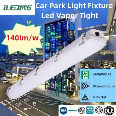 120-277V/120-347V 60W 4FT Led Vapor Tight Tri Proof Light Fixture pour le parking de voiture