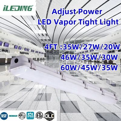 85 CRI LED Vapor Tight Garage Light Fixture Commutable 2FT Tri-proof Light pour l'atelier IP66 étanche