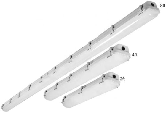 ETL DLC Liste de lumière étanche à la vapeur à LED 4FT 46W 38W 30W pour les appareils triprofes d'entrepôt