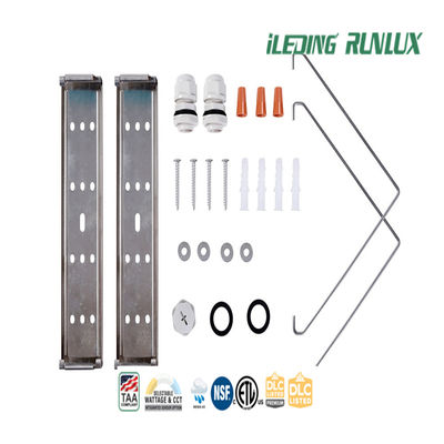 Polycarbonate commercial LED vapeur haute baie étroite avec résistance aux chocs IK10