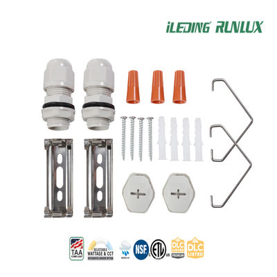 Lumière triproof LED sélectionnable avec lentille en polycarbonate et atténuation de 0-10V