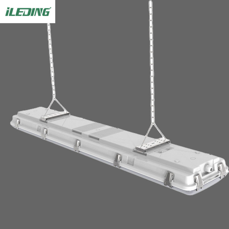 Contrôle du capteur 200W LED Vapor Tight High Bay Utilisation commerciale pour entrepôt IK10 IP67 étanche