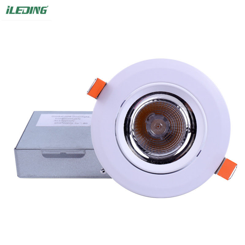 Temps de travail long 50000 heures LED réglable 5CCT COB 15W Lumière SLIM Dimmable