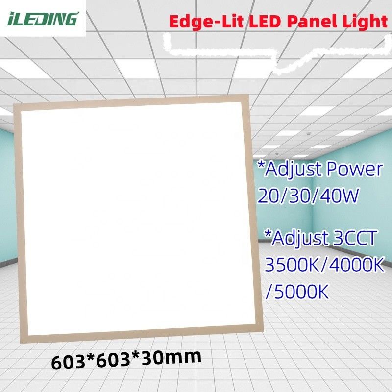 5- Ajustez 3 CCT 20W 30W 40W LED bord éclairé Surface monture fixation plafond dimmable plafond plat LED panneau de lumière