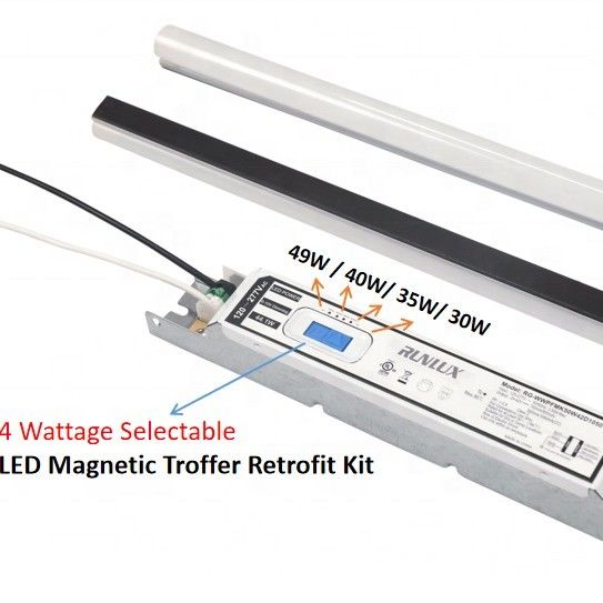 5000K LED Kit de réaménagement linéaire magnétique Lumière pour 2FT 4FT 8FT 50000 Heures de vie