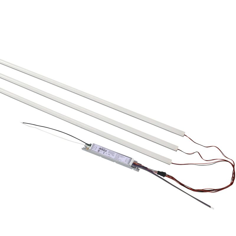 Source lumineuse SMD LED 2ft 4ft 8ft 150Lm/W Lentille PC Lumière de kit de retrofit linéaire à LED magnétique