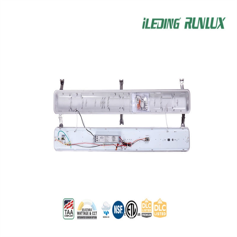 IP66 Polycarbonate LED à vapeur étroite avec température de couleur commutable