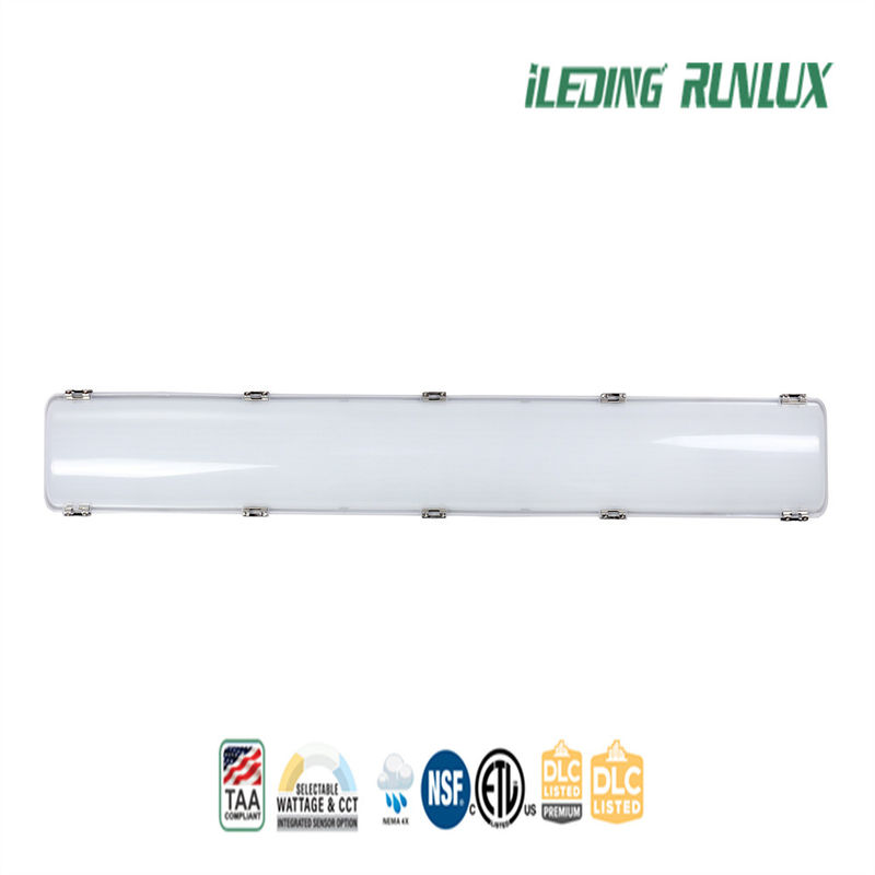Lumière triproof LED sélectionnable avec lentille en polycarbonate et atténuation de 0-10V